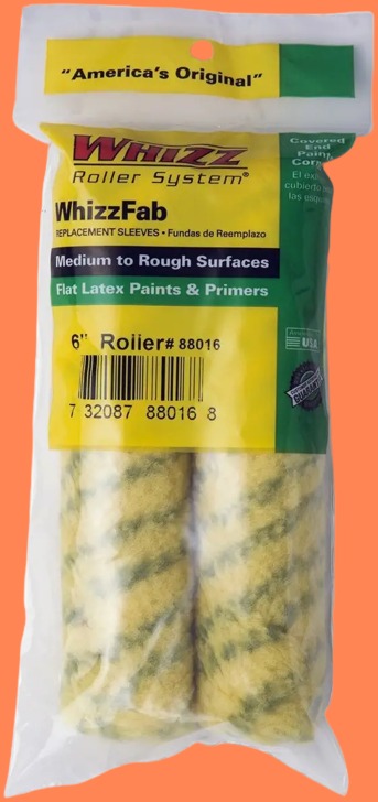 6 Inch Whizz Fab Roller Cover 2 Pack