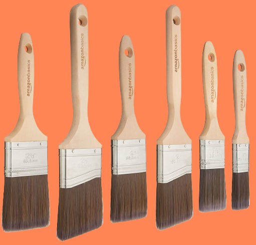 Amazon Basics Master Pro Paint Brush Set 6 Brushes