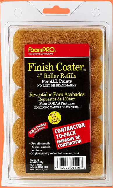 Foampro Paint Roller Refill 4 Inch Pack Of 10