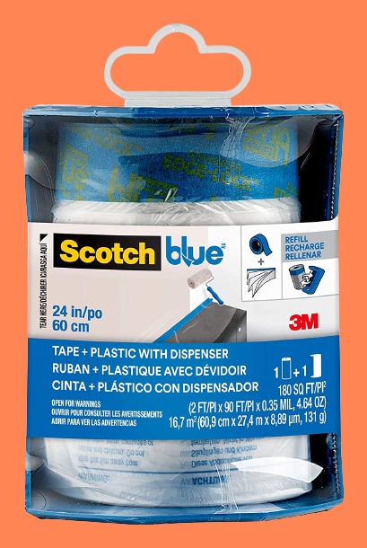 ScotchBlue Pre Taped Painter's Plastic 24 Inches