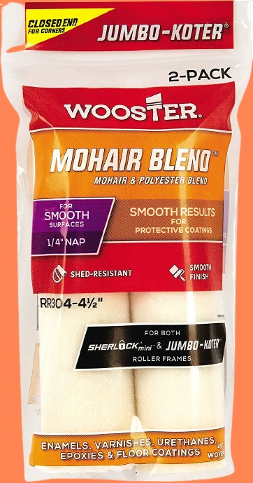 Jumbo Koter Mohair Blend Roller 2 Pack 4.5 Inch