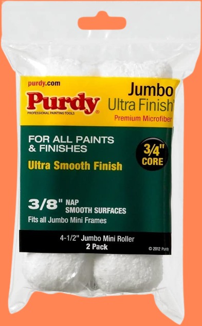 Jumbo Mini Ultra Finish Roller 2 Pack