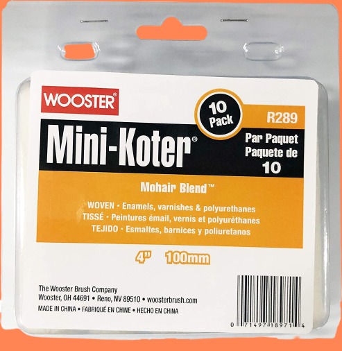 Koter 4 Inch Mini Roller Mohair Blend 10 Pack