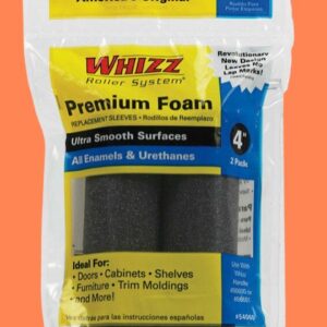2 Pack Whizz Premium Foam Paint Roller Cover 4 Inch