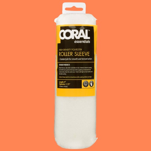 Coral Essentials Paint Roller Cover Polyester Sleeve Fabric 9 Inch