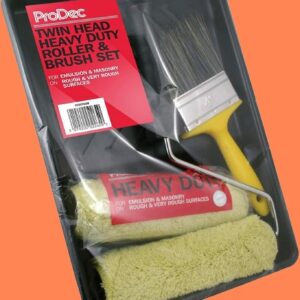 Prodec 9 Inch Masonry Paint Roller Set Twin Roller