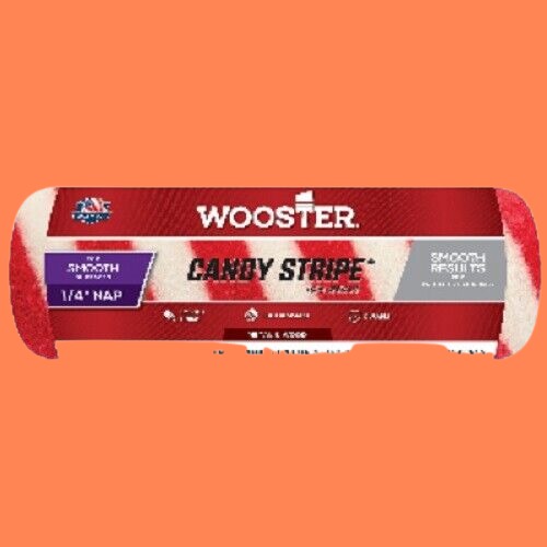 Wooster 9 Inch Candy Stripe Roller Cover Mohair Blend 2 Pack