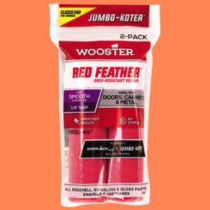 Wooster Red Feather Velour 4-12 In Mini Paint Roller Cover 2