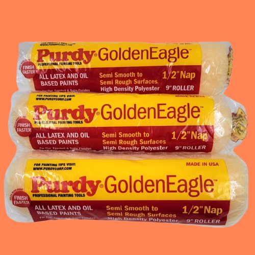 3 Purdy Golden Eagle Professional Paint Roller Cover 9 Inch X12