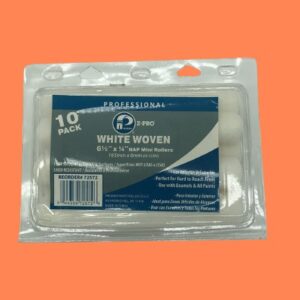 Premier 6-12 X 14 Nap White Woven Mini Roller Cover 10 Pack