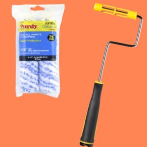 Purdy Jumbo Mini Roller Frame With Rollers 6.5 Inch Pack Of 2 Sleeves