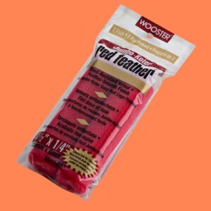 Wooster Red Velour Mini Paint Roller Cover 4-12 W X 14 Nap In