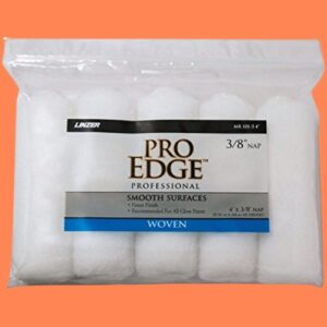 Linzer Pro Edge Woven 4 Inch Paint Roller Cover 5 Pk